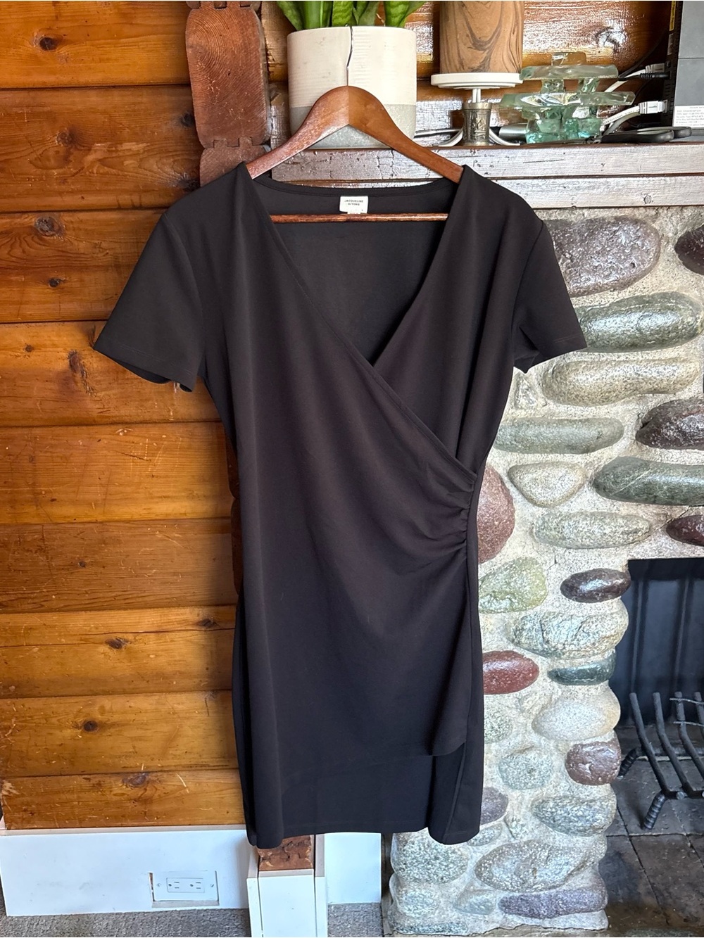 Old Money Little Black Dress Minimalist Office Chic Midi Dress L